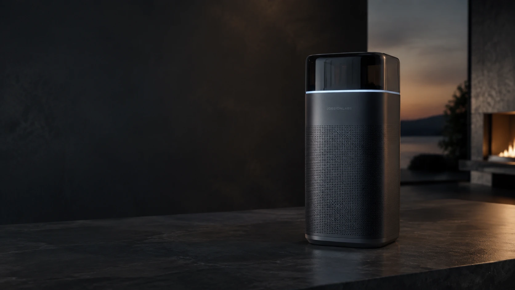 Optional graphite speaker extension for the ArcOne wall-control system